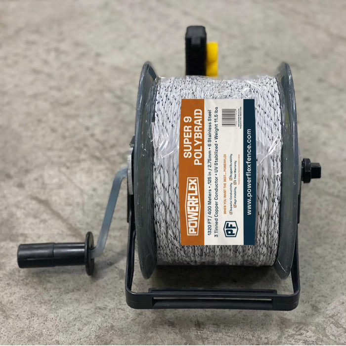 Pre - wound Hybrid Twin Hook Geared Reel with Super 9 Polybraid - Powerflex