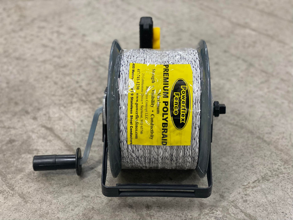 Pre-wound Hybrid Twin Hook Geared Reel with Premium Stainless Polybraid | Powerflex