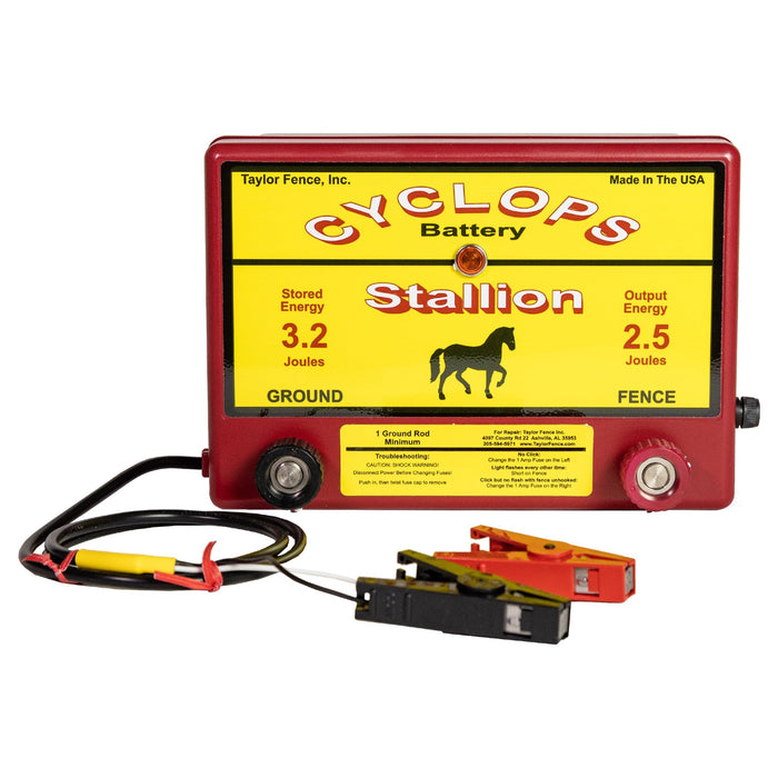 Cyclops STALLION Battery 2.5 Joule DC Energizer | Powerflex