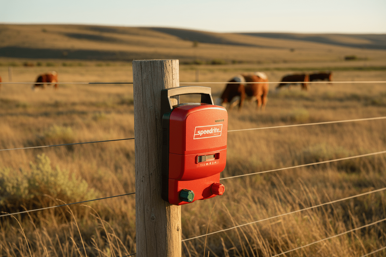 Electric Fence Energizer — Side Angle No Text