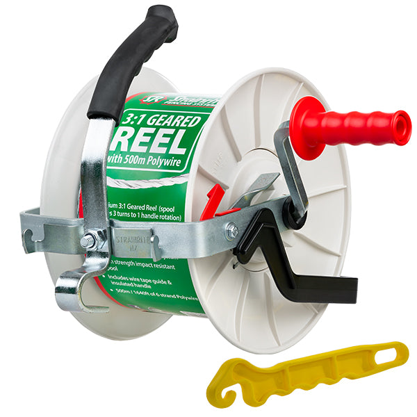 Strainrite 3:1 Geared Reel with 500m Polywire