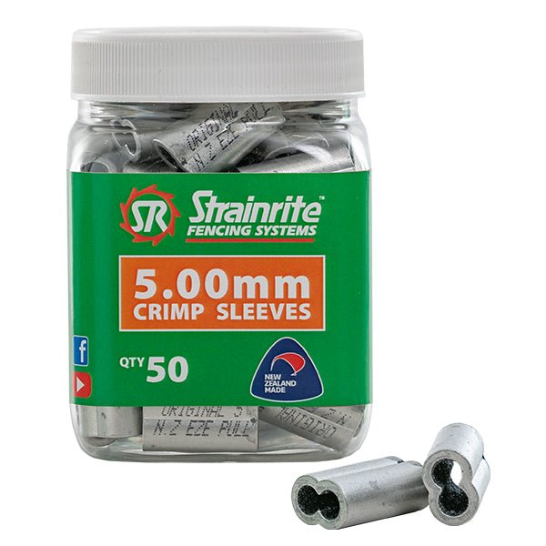 Strainrite - Crimp -  7 gauge  Bottle of 50