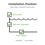 Jobe Topaz Industro Float Valve