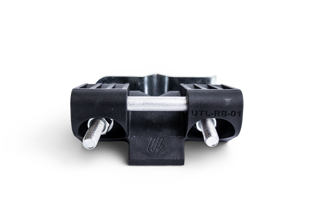 Utilizer black poly wire reel holder for electric fence