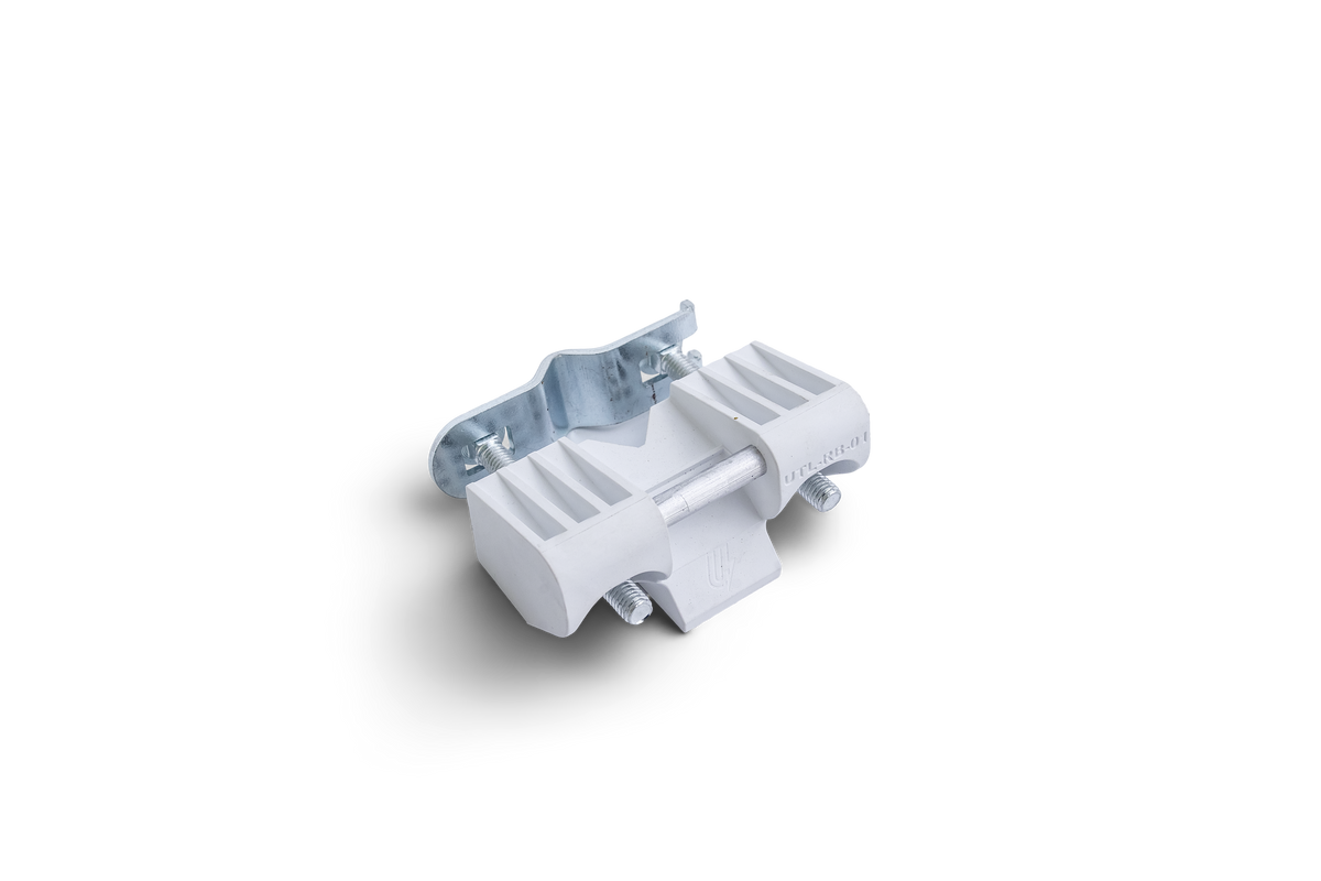 Utilizer white poly wire reel holder for electric fence