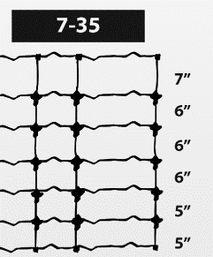 Powerflex Livestock Guardian Fence – Woven Wire Fixed Knot 7-35-18 Hi Tensile 330’