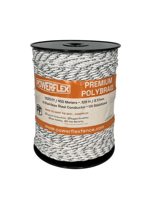 Stainless Steel Polybraid 1320 ft | Electric Fence Wire | Powerflex