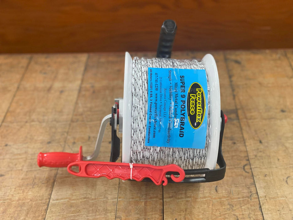 Pre-wound Taragate Geared Reel (TGR) with Super 9 Polybraid (PBSC4) - Powerflex