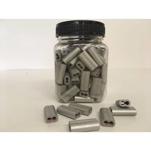 Crimp Sleeves Long Aluminum C2LA (12.5ga. Smooth) 100 pk | Powerflex