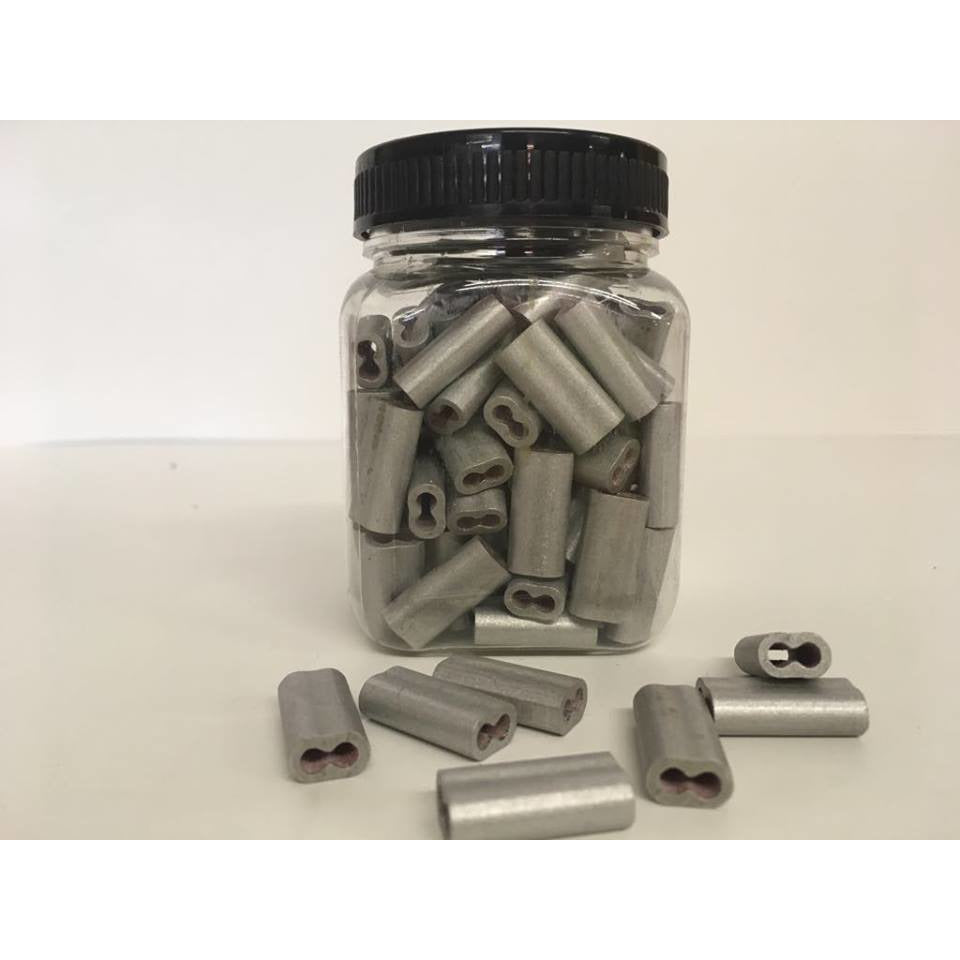 Crimp Sleeves Long Aluminum C2LA (12.5ga. Smooth) 100 pk | Powerflex