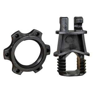Speedrite Round Post Claw Insulator fits rod posts 1/4' to 9/16" (Bag of 25) | Powerflex